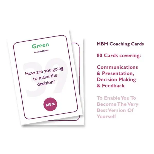 MBM HBDI Coaching card with green quadrant card