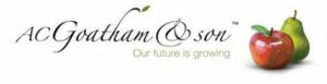 AC Goatham & Son our future is growing logo on white background