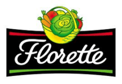 Florette logo with colourful fruit basket