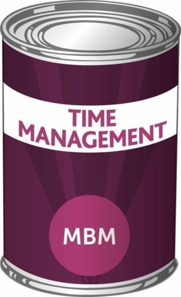 Picture of a tin used to represent MBM Product Time Management training