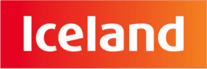 Red orange gradient Iceland Logo