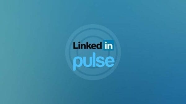 Linkedin Pulse banner with blue background