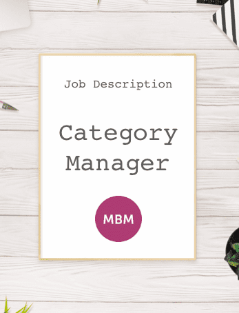 White page with Job Description Category Management on it