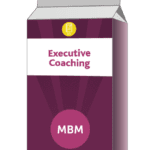 Purple carton with Executive Coaching on the label and MBM logo