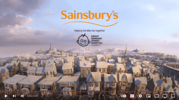 Links to YouTube video about The Greatest Gift, Sainsbury's Ad for Christmas 2016