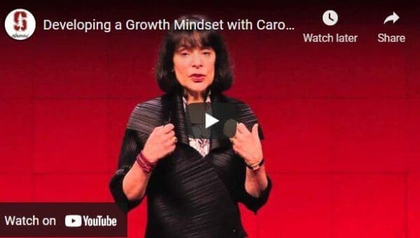 Links to YouTube video about the Growth Mindset by Carol Dweck