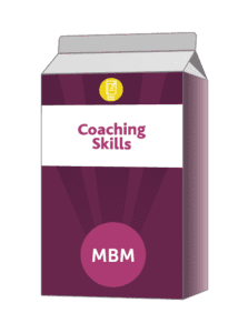 Purple carton with Coaching Skills on the label