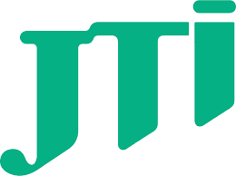Letters JTI written in green