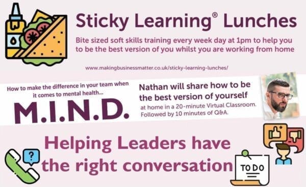 MBM banner for Sticky Learning Lunches
