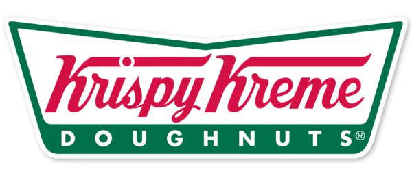 Krispy Kreme doughnuts logo on white background