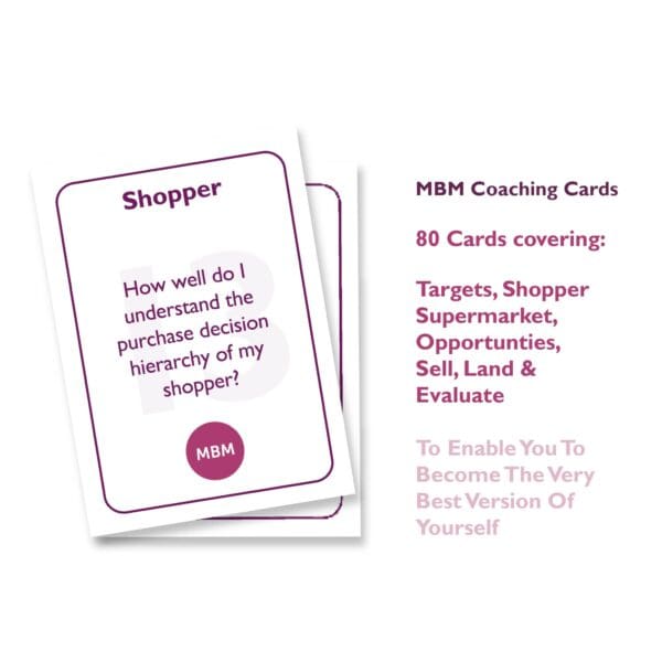 MBM Coaching card on shopper