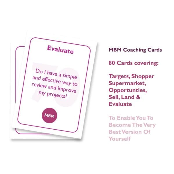 MBM Coaching Card on evaluate