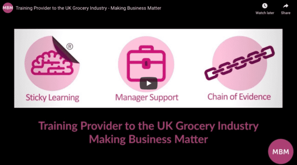 MBM a soft skills training provider to the UK Grocery Industry