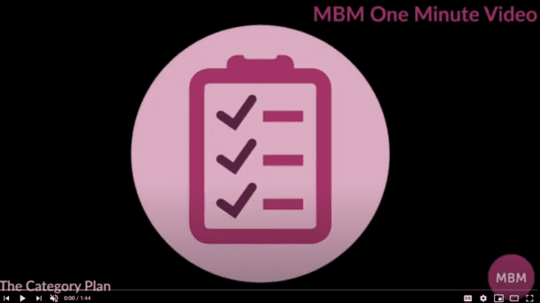 Screenshot of MBM YouTube video on The Category Plan