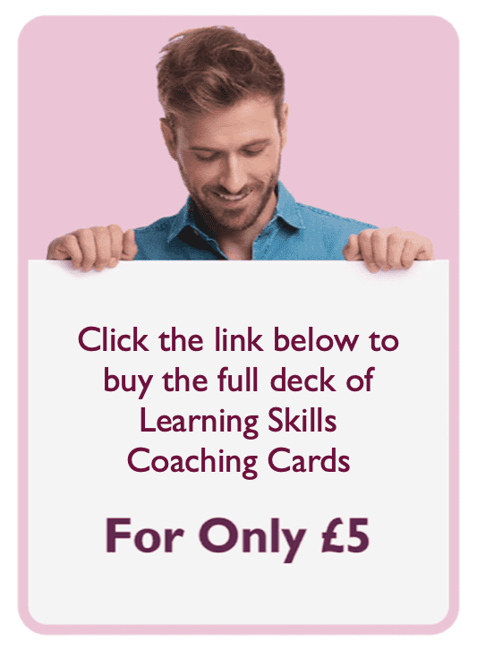 Learning to Learn coaching card titled For Only £5