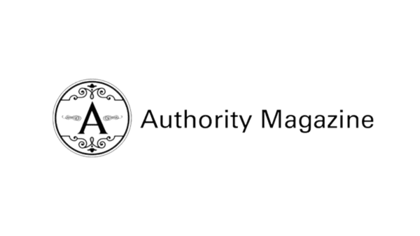 The Authority Magazine logo with the words Authority magazine written beside