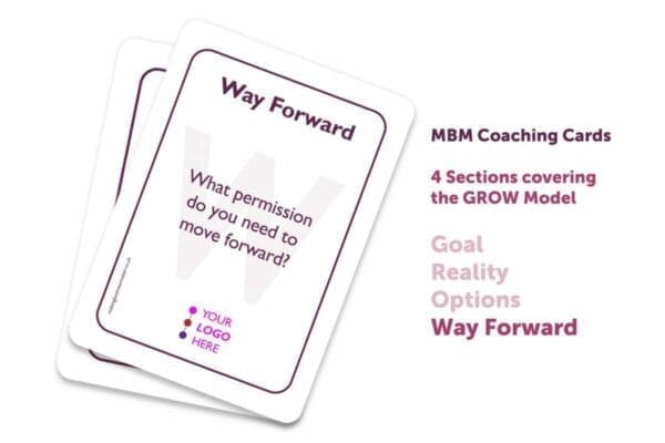 2 coaching cards on top of each other titled Way Forward