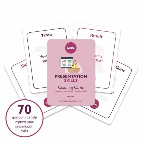 Five MBM Presentation coaching cards
