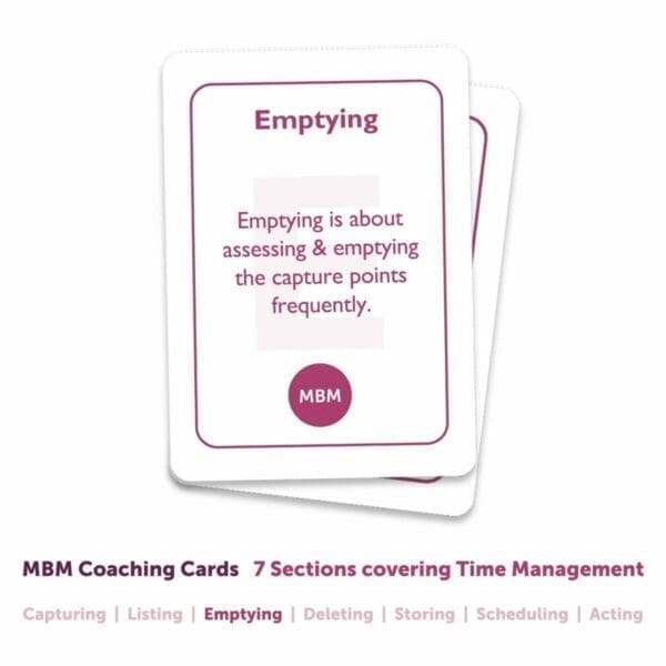 Time Management Coaching Cards Image