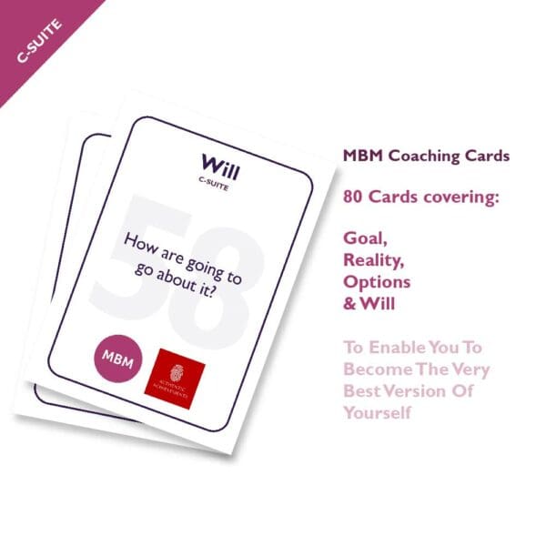 MBM C-suite coaching cards on will