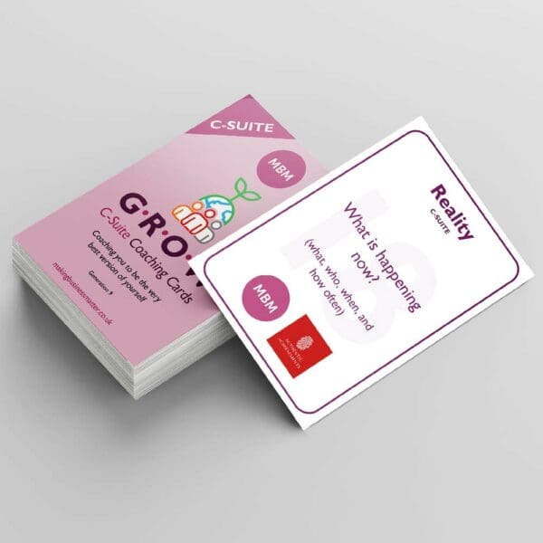 MBM Grow coaching cards with reality card