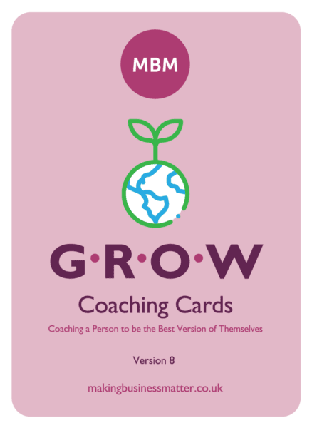 GROW coaching card front cover