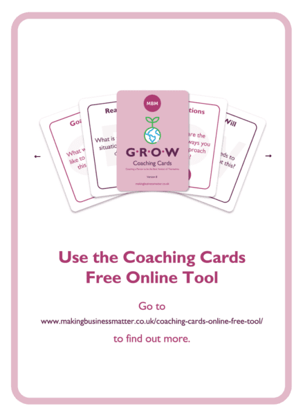 Caroline coaching card titled Free Online Tool