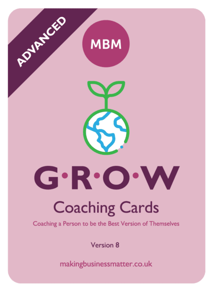 Front of Advanced GROW coaching card