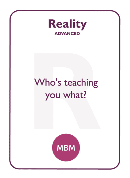 GROW coaching card titled Reality