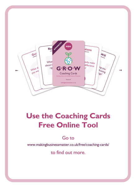 GROW coaching card titled Free Online Tool