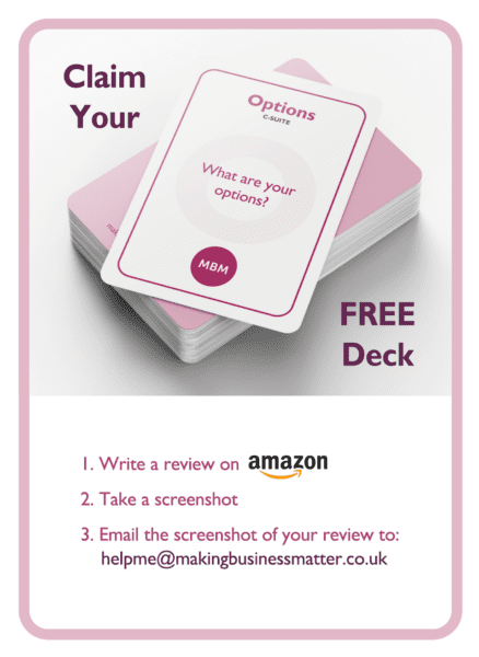 C-suite coaching card titled Free Deck