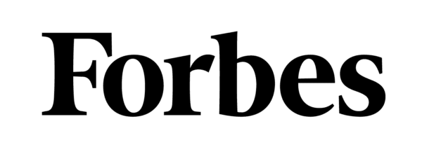 Forbes written in black writing on white background