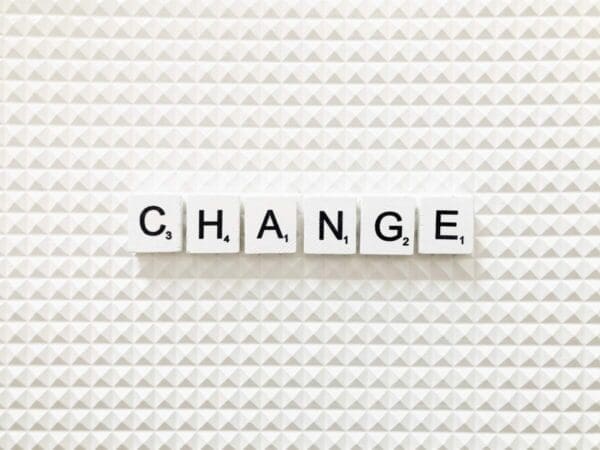 Change spelled out in Scrabble tiles