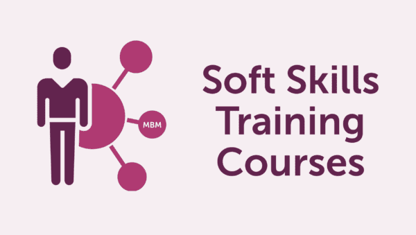 Soft Skills Training Courses banner with MBM logo and people icon