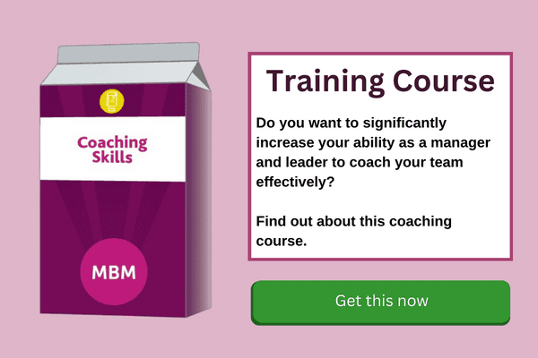 Coaching Skills Training Course banner with green button and course can