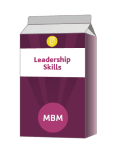 Purple carton with Leadership Skills on label