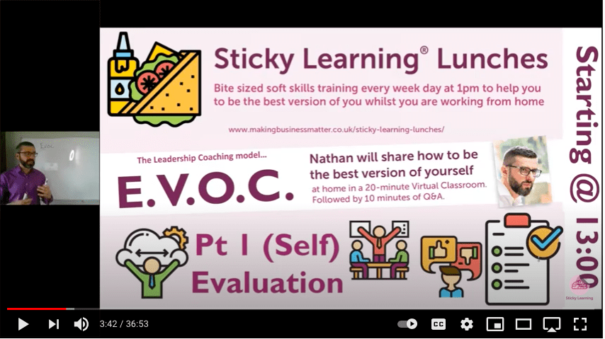 Screenshot from sticky learning lunch