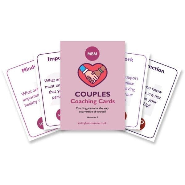 MBM Couples coaching card fanned out