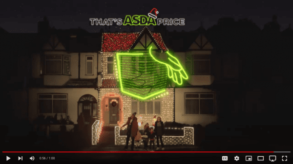 Links to YouTube video Asda Christmas Ad 2020