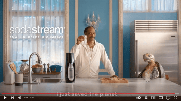 Links to YouTube video Sodastream with Snoop Dogg Christmas Ad 2020