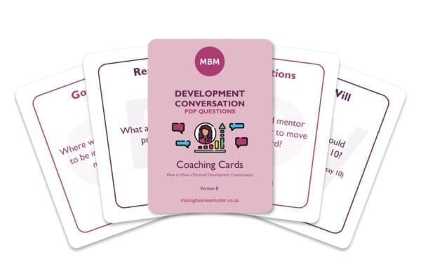 Development Conversation coaching cards from MBM Ad banner