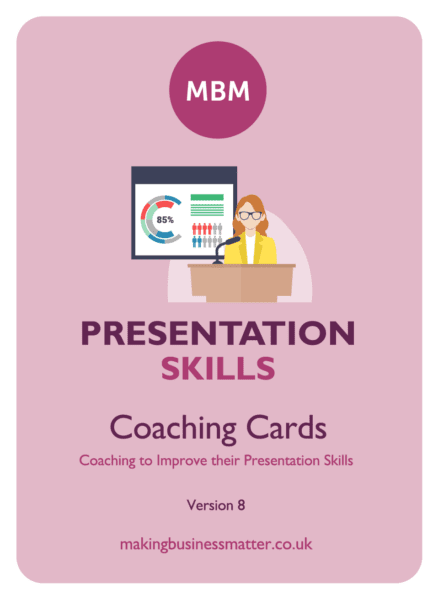Presentation Skills Coaching Card