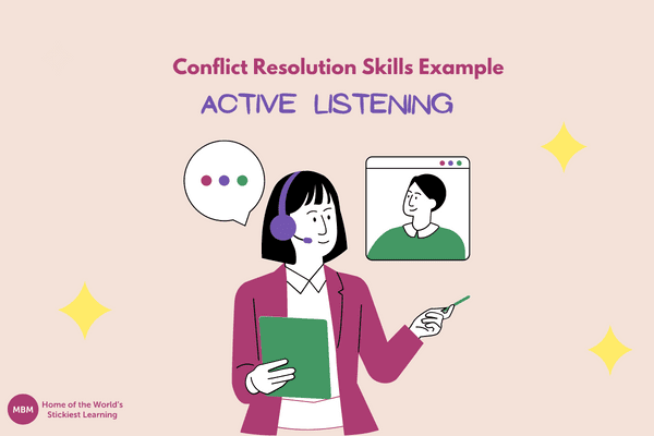 active listening conflict resolutions skills examples with female manager listening to employee