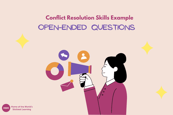 open ended questions conflict resolutions skills examples with female manager asking question