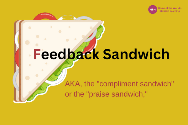 Feedback Sandwich with a sandwich on yellow background