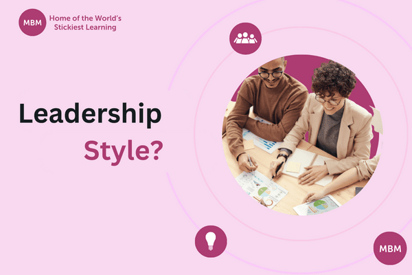 Leadership style? on pink-themed blog post image