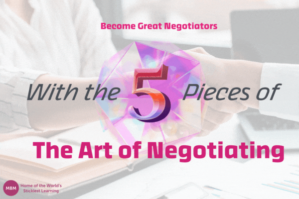 Become great negotiators with the 5 pieces of the art of negotiating