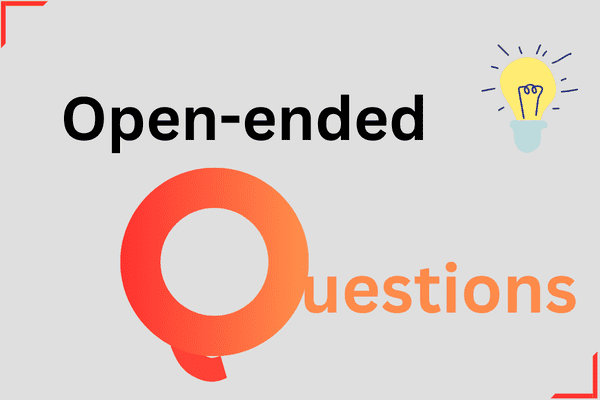 Open-ended Questions with lightbulb icon