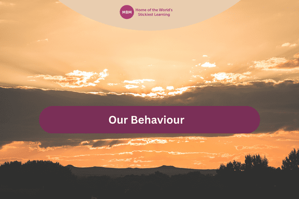  Our behaviour with cloudy sky scenery background