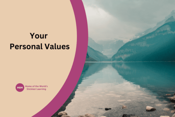 Your Personal Values Blog Post Banner with beautiful water scene